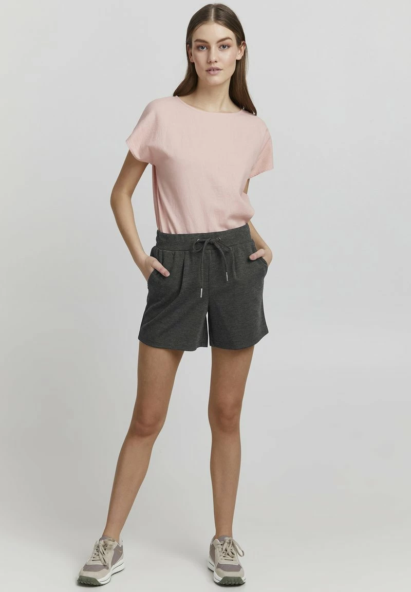 Oxmo ANNIK - Shorts - Medium Grey Melange , Mujer 2 Oxmo ANNIK - Shorts - Medium Grey Melange , Mujer - Imagen 2