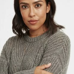 Oxmo OXCHIARA - Jersey De Punto - Medium Grey Melange , Mujer -Oxmo tienda en línea 69b19853b97a4d38aa762b2cc8f682c6