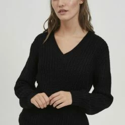 Oxmo OXLAVEA - Jersey De Punto - Black , Mujer