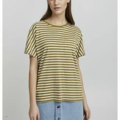 Oxmo OXSTEFFI - Camiseta Estampada - Kelp , Mujer