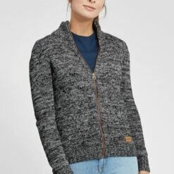 Oxmo OXPHENIX - Chaqueta De Punto - Black , Mujer