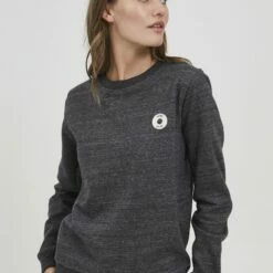 Oxmo OXHELLA - Jersey De Punto - Black Melange , Mujer