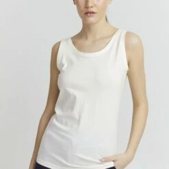 Oxmo PINA - Top - Cloud Dancer , Mujer