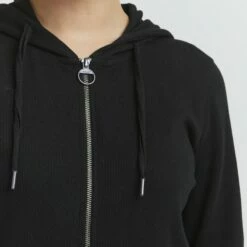 Oxmo OXLOVA - Sudadera Con Cremallera - Black , Mujer -Oxmo tienda en línea 709496254e494291a147e5c262af669f