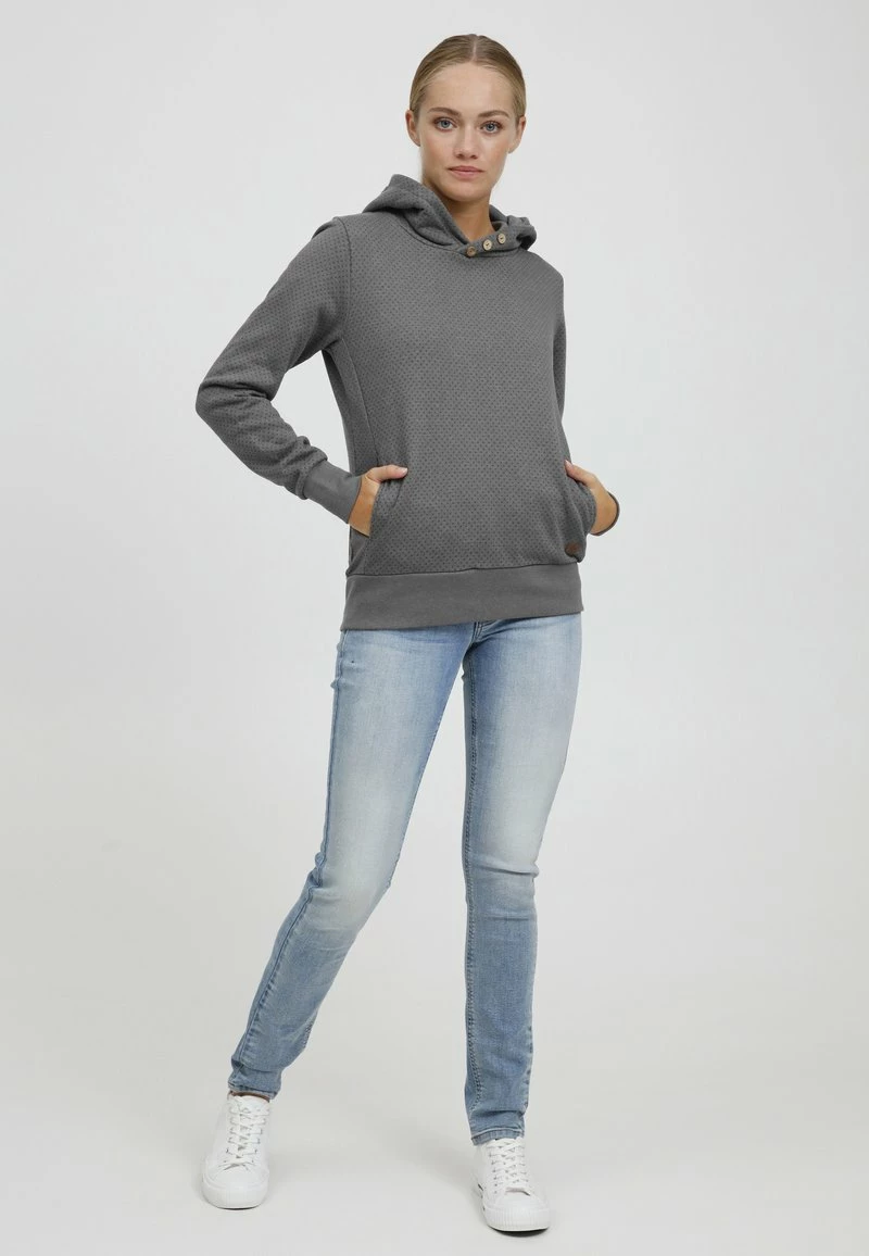 Oxmo OXVERA - Jersey Con Capucha - Medium Grey Melange, Mujer 2 Oxmo OXVERA - Jersey Con Capucha - Medium Grey Melange, Mujer - Imagen 2