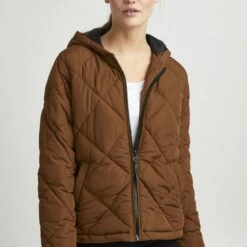 Oxmo OXSTACIE - Chaqueta De Invierno - Tortoise Shell, Mujer