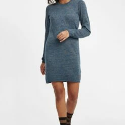 Oxmo OXDANIELLE - Vestido De Punto - Ensign Blue , Mujer