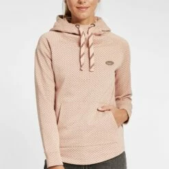 Oxmo OXAMINA - Jersey Con Capucha - Mahogany Rose Melange , Mujer