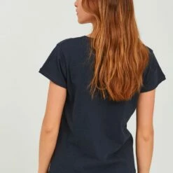 Oxmo OXLYDI - Camiseta Básica - Blue , Mujer -Oxmo tienda en línea 7708df14fa9047bc9bb9dc66eacbfcca