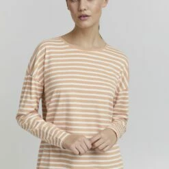 Oxmo Camiseta De Manga Larga - Mahogany Rose , Mujer