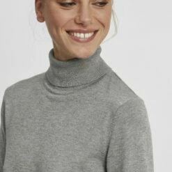 Oxmo OXWINA - Jersey De Punto - Medium Grey Melange, Mujer -Oxmo tienda en línea 78126bb059544062be66b807aabbad07