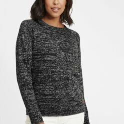 Oxmo OXDANIELA - Jersey De Punto - Black , Mujer