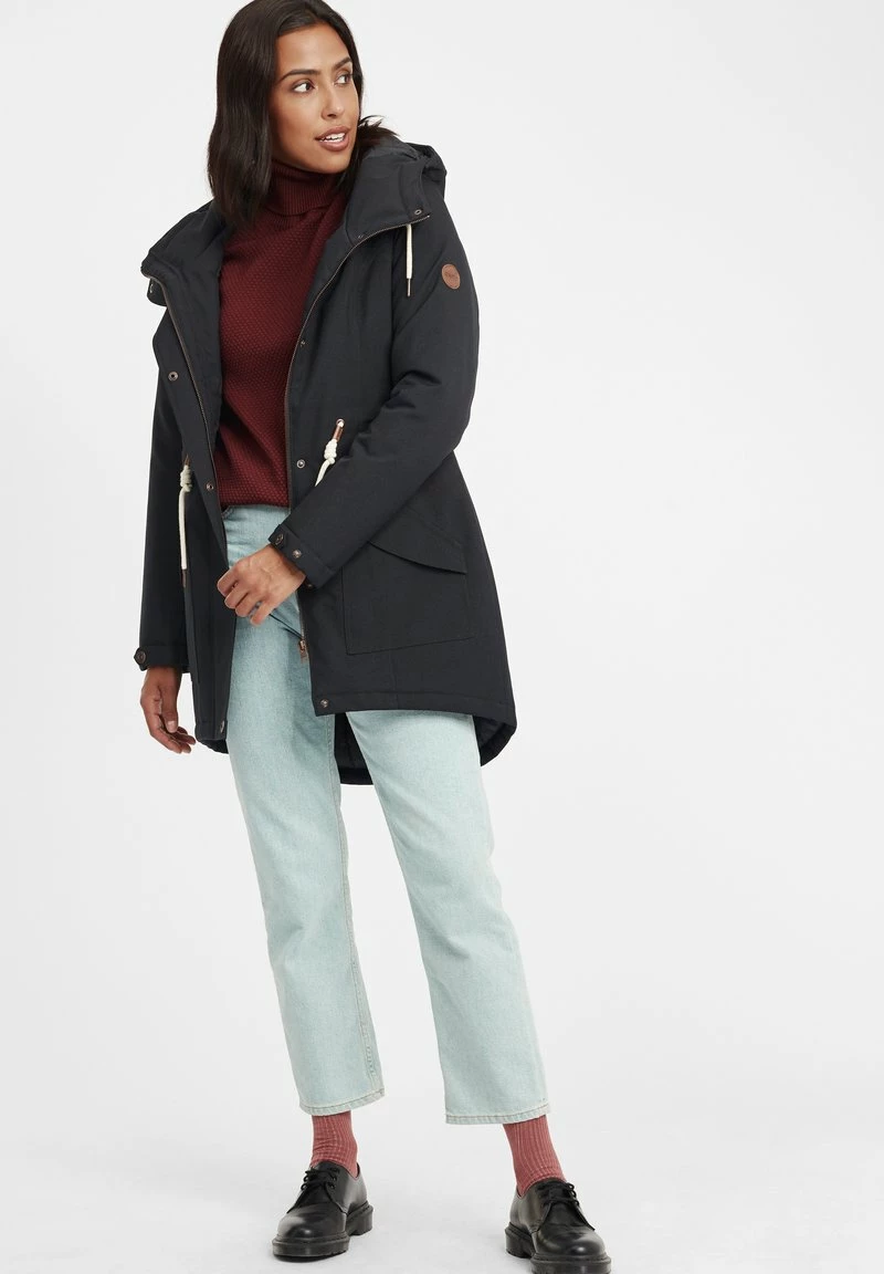 Oxmo OXMELLY - Abrigo De Invierno - Black , Mujer 2 Oxmo OXMELLY - Abrigo De Invierno - Black , Mujer - Imagen 2