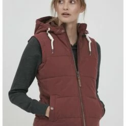 Oxmo OXLEW - Chaleco - Wine Red , Mujer