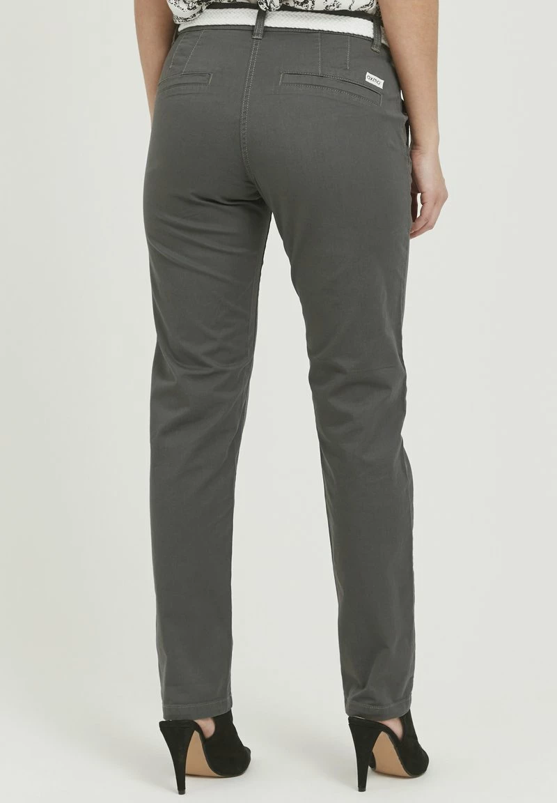 Oxmo OXCHAKIRA - Pantalones Chinos - Dark Grey, Mujer 3 Oxmo OXCHAKIRA - Pantalones Chinos - Dark Grey, Mujer - Imagen 3