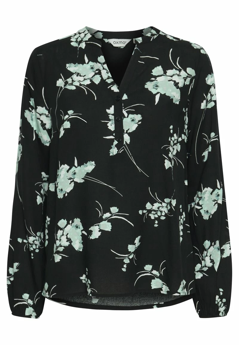 Oxmo ELVY - Blusa - Black Mix, Mujer 6 Oxmo ELVY - Blusa - Black Mix, Mujer - Imagen 6