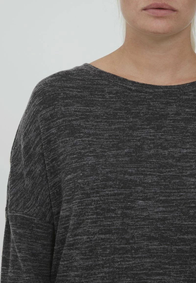 Oxmo OXBENTA - Jersey De Punto - Dark Grey Melange , Mujer 4 Oxmo OXBENTA - Jersey De Punto - Dark Grey Melange , Mujer - Imagen 4