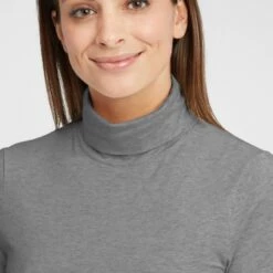 Oxmo OXROSA - Camiseta De Manga Larga - Medium Grey Melange , Mujer -Oxmo tienda en línea 7c9bc526ac66446284d14400bc011a76