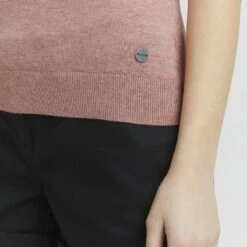 Oxmo OXHELIN - Camiseta Básica - Ash Rose Melange, Mujer -Oxmo tienda en línea 7ce487b32f31451ab87235685e634ed7