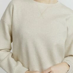 Oxmo HOLMA - Sudadera - Oatmeal Melange, Mujer -Oxmo tienda en línea 7d5a307963fb4b3f9417f685114535e4