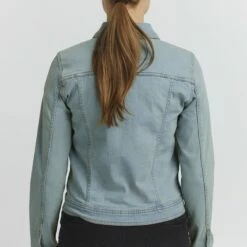 Oxmo OXFRIA - Chaqueta Vaquera - Light Blue Denim , Mujer -Oxmo tienda en línea 7f45fa3e8b1b4c8c80b777cecd326de5