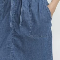 Oxmo OXLILLE - Falda Vaquera - Mid Blue Denim , Mujer -Oxmo tienda en línea 7ff7866cdfc84db18ded78d8ca2ea759