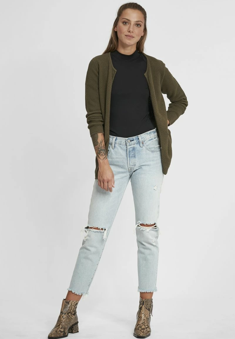 Oxmo OXHILDA - Chaqueta De Punto - Ivy Green , Mujer 2 Oxmo OXHILDA - Chaqueta De Punto - Ivy Green , Mujer - Imagen 2