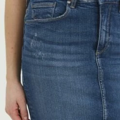 Oxmo OXADRIA - Falda Vaquera - Antique Blue , Mujer -Oxmo tienda en línea 858deecfc6984352970840d804732428