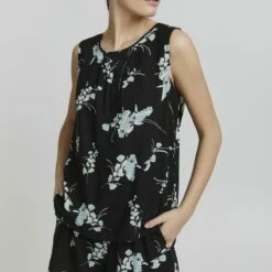 Oxmo OXESJA - Blusa - Black Mix , Mujer