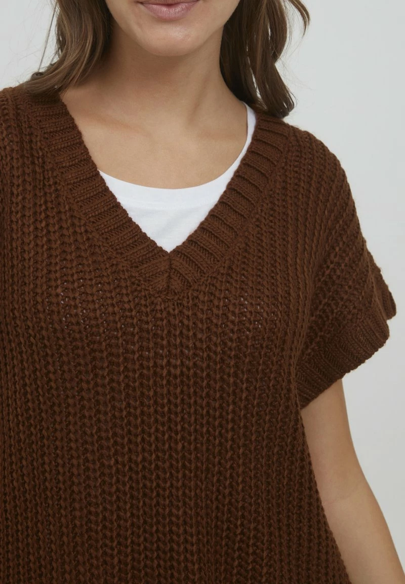 Oxmo OXLENE - Jersey De Punto - Brown , Mujer 4 Oxmo OXLENE - Jersey De Punto - Brown , Mujer - Imagen 4