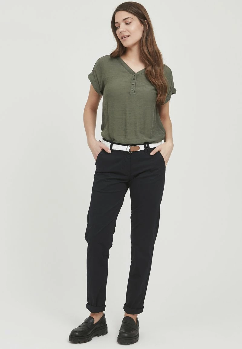 Oxmo OXCHAKIRA - Pantalones Chinos - Black , Mujer 2 Oxmo OXCHAKIRA - Pantalones Chinos - Black , Mujer - Imagen 2