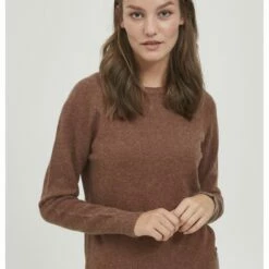 Oxmo OXMARIA - Jersey De Punto - Brown , Mujer