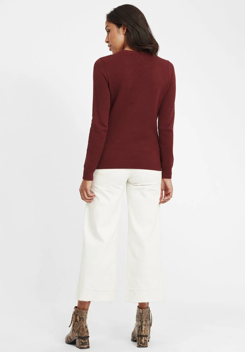 Oxmo OXSARAH - Jersey De Punto - Wine Red, Mujer 3 Oxmo OXSARAH - Jersey De Punto - Wine Red, Mujer - Imagen 3