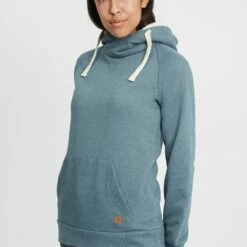 Oxmo OXJULIA - Jersey Con Capucha - Ensign Blue Teddy , Mujer