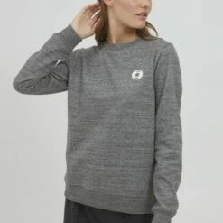 Oxmo OXHELLA - Jersey De Punto - Pewter Melange , Mujer