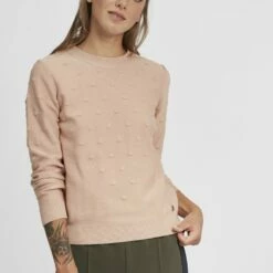 Oxmo OXDOTTA - Jersey De Punto - Mahogany Rose , Mujer