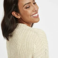 Oxmo OXCLEA - Chaqueta De Punto - Oyster Grey Melange, Mujer -Oxmo tienda en línea 90b2c3e025c745a48a303643e51a6b0b