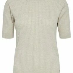 Oxmo RIONA - Camiseta Básica - Oystergrer Melange, Mujer -Oxmo tienda en línea 910e3409ec5648c4a91f0fb955c000c3