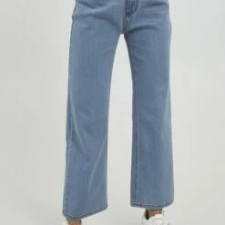 Oxmo OXANNI - Vaqueros A Campana - Ligth Blue Denim, Mujer