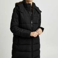 Oxmo OXSOLIANA - Abrigo De Invierno - Black , Mujer