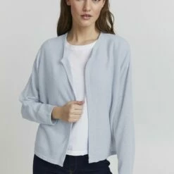 Oxmo KIKE - Chaqueta De Punto - Kentucky Blue, Mujer