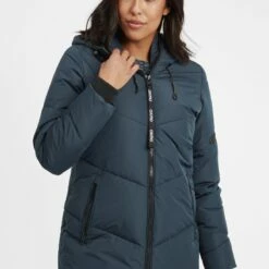 Oxmo OXJUNCHEN - Abrigo De Invierno - Insignia Blue, Mujer