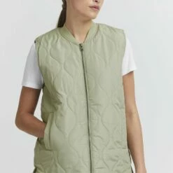 Oxmo SVALA - Chaleco - Seagrass , Mujer