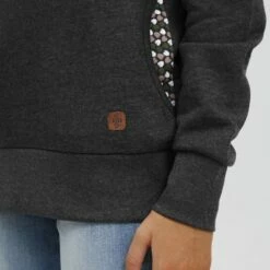 Oxmo OXULRIKA - Jersey Con Capucha - Dark Grey Melange , Mujer -Oxmo tienda en línea 979b95e20575496982ddd95cb24724ea