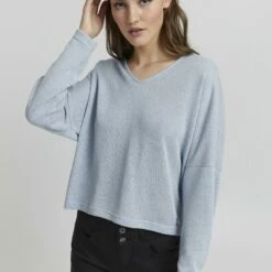 Oxmo KATLA - Jersey De Punto - Kentucky Blue, Mujer