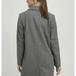 Oxmo OXNETA - Abrigo Clásico - Medium Grey Melange, Mujer -Oxmo tienda en línea 97faf7757138408abc95e69b39b26e74