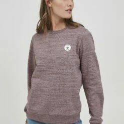 Oxmo OXHELLA - Jersey De Punto - Chocolate Truffle Melange, Mujer