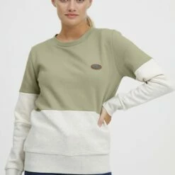 Oxmo OXTRINE - Jersey De Punto - Seagrass , Mujer