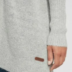 Oxmo OXGISELE - Chaqueta De Punto - Light Grey Melange , Mujer -Oxmo tienda en línea 9d73a6b36bd64ea0b345f66d91cd115d