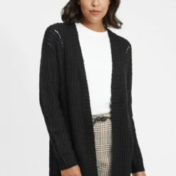 Oxmo OXCLEA - Chaqueta De Punto - Black, Mujer